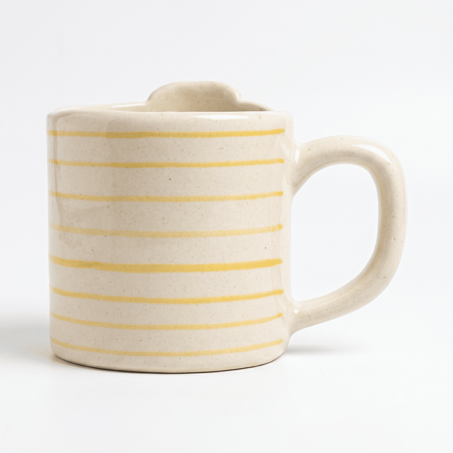 Sculpted Bloom Ceramic Mug - Blue