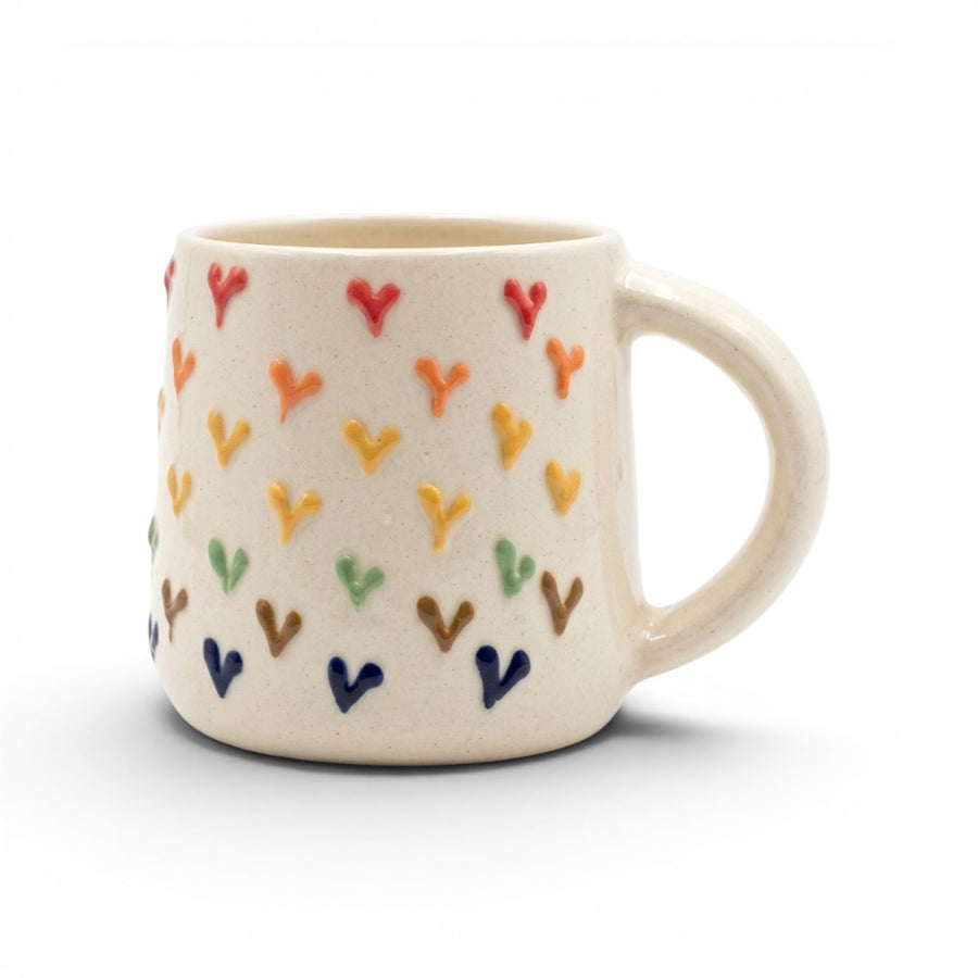 Scalloped Rose Ceramic Mug