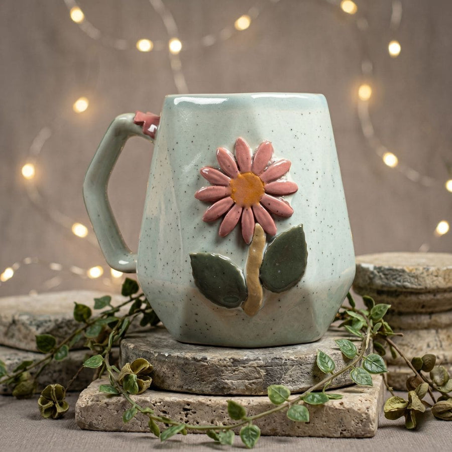 Angular Blossom Ceramic Mug