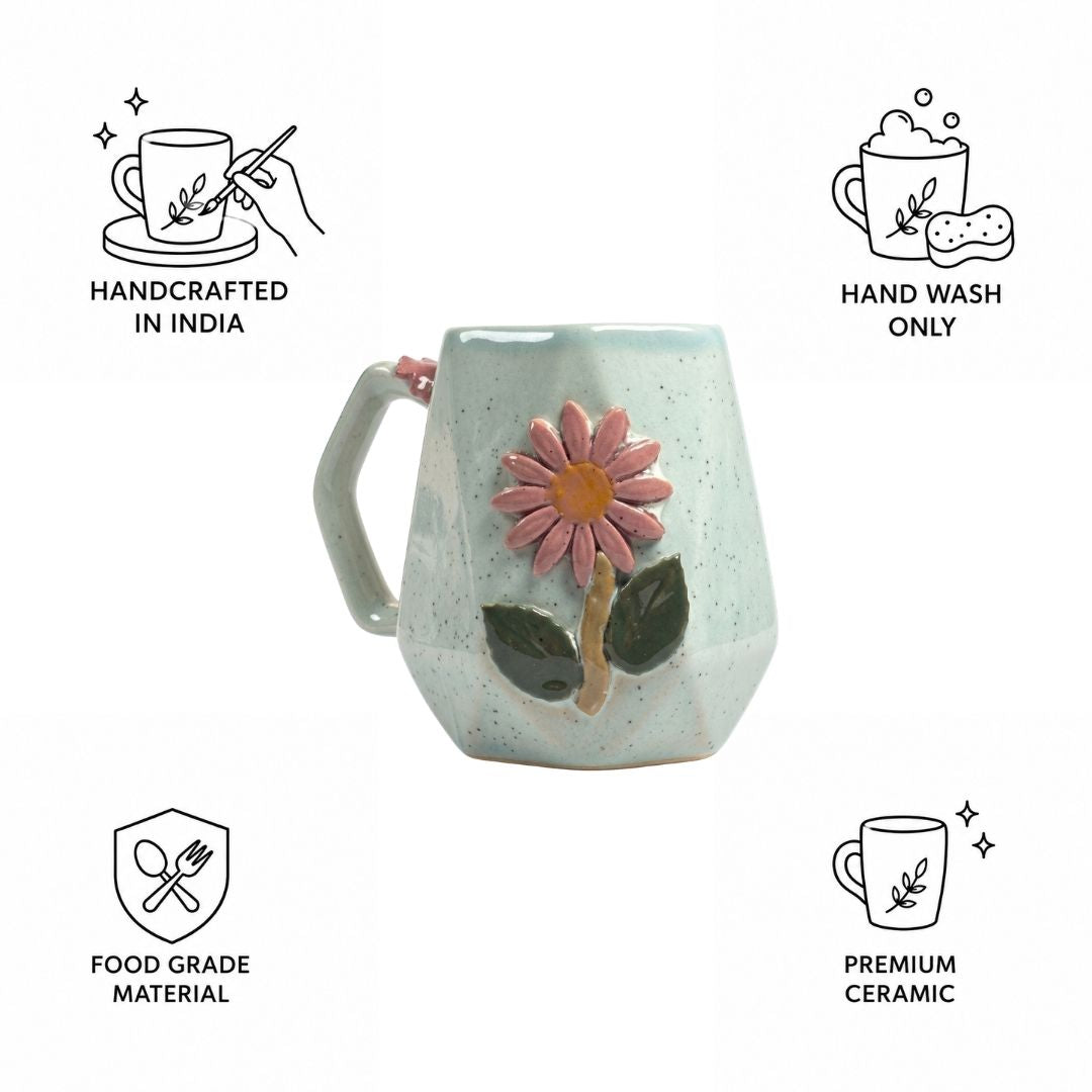 Angular Blossom Ceramic Mug