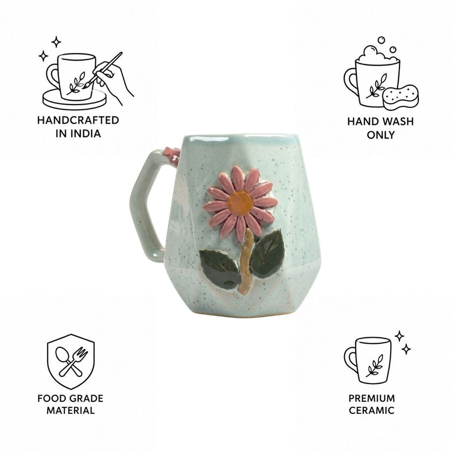Angular Blossom Ceramic Mug