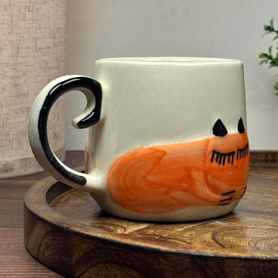 Sleepy Cat Ceramic Mug (Gift Box)