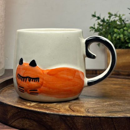 Sleepy Cat Ceramic Mug (Gift Box)